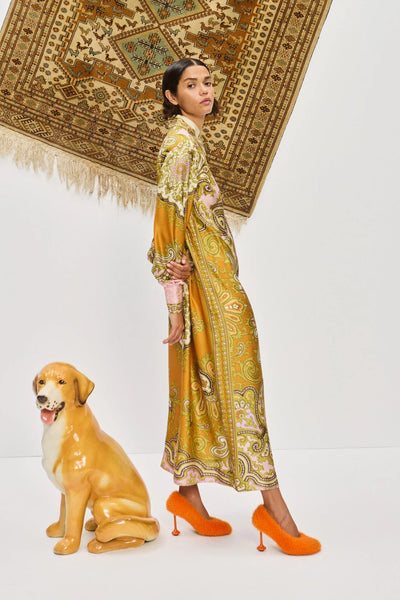 The Clemenza Silk Shirtdress