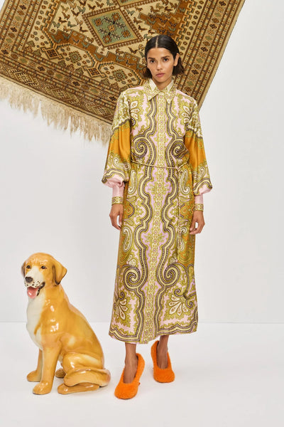 The Clemenza Silk Shirtdress