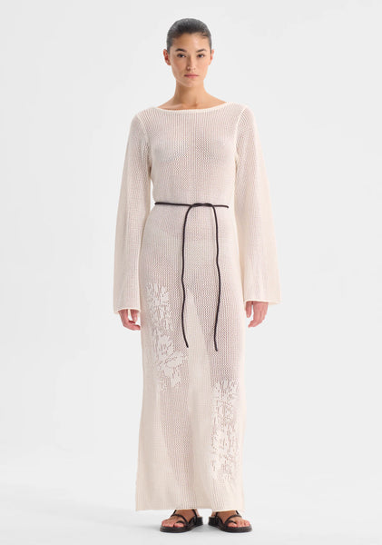 The Chiara Knit Dress in White