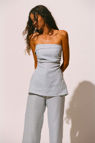 The Boe Tunic Top in Sky Blue
