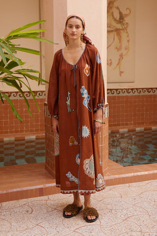 The Laurence Tie Front Shirtdress