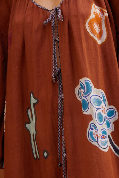 The Laurence Tie Front Shirtdress