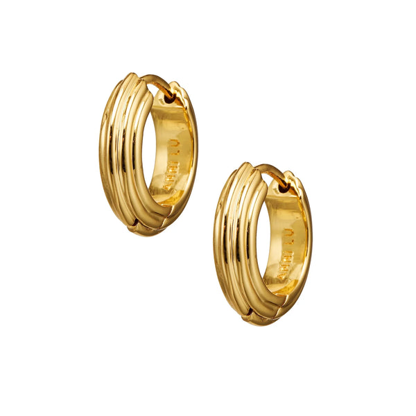 The Golden Deco Hoop Petit Earrings
