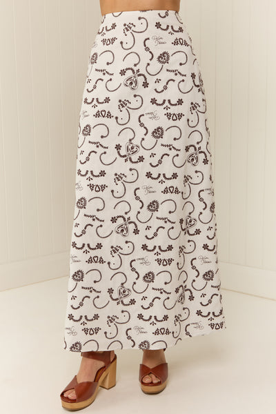 The Caroline Skirt in Regatta Embroidery