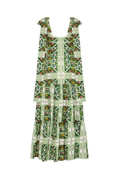 The Anna Dress in Flora Tile