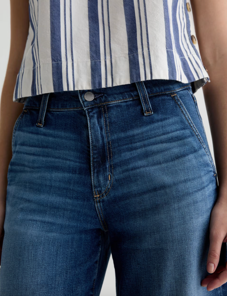 The AG Jeans Stella Ankle Low Slung Palazzo in Indigo Shade