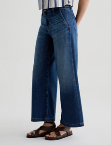 The AG Jeans Stella Ankle Low Slung Palazzo in Indigo Shade
