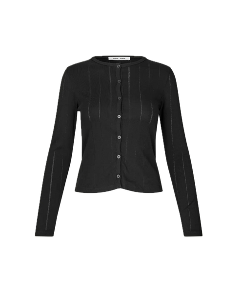 The Sajunes LS Cardigan in Black